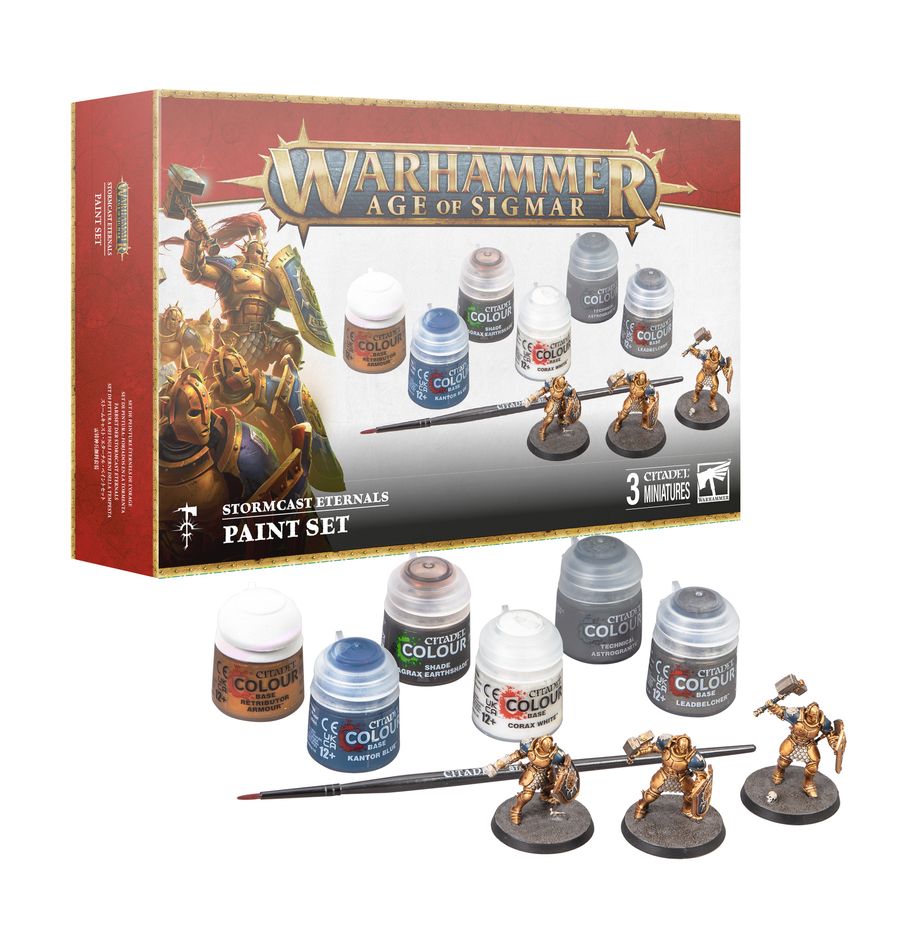 Age Of Sigmar: Stormcast Eternals + Paints Set