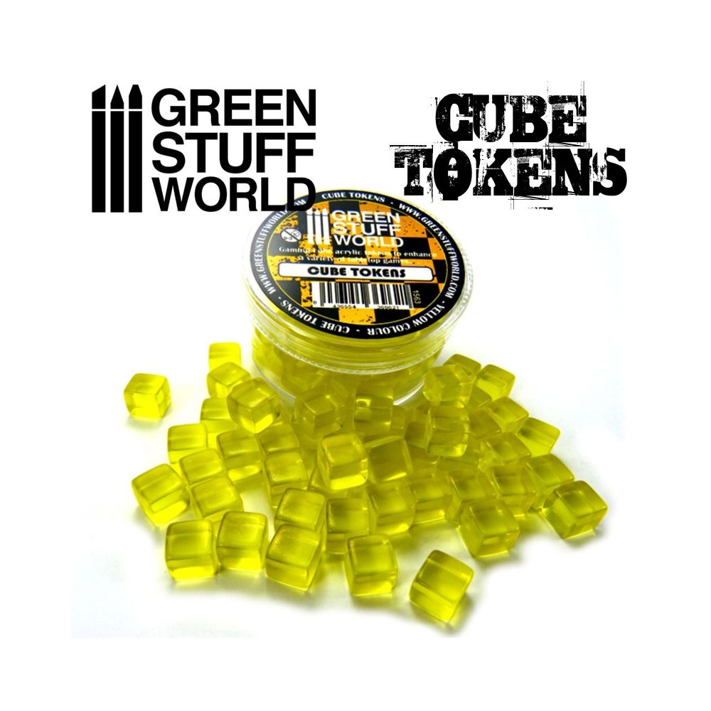 Jetons cube jaune