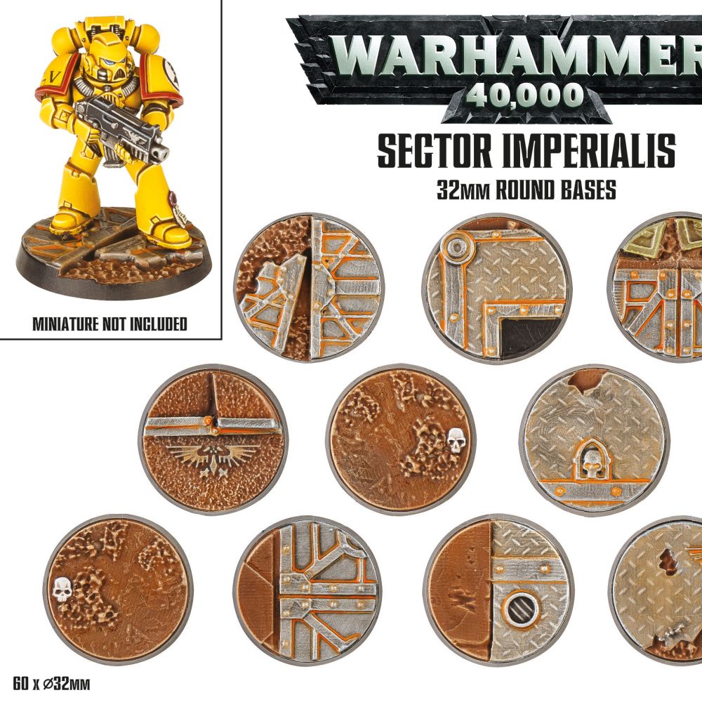 Sector Imperialis: socles ronds de 32mm