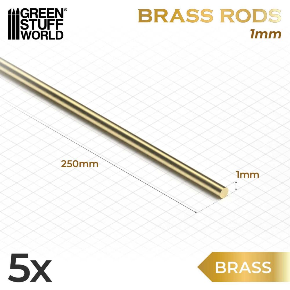 Tiges de Laiton 1mm