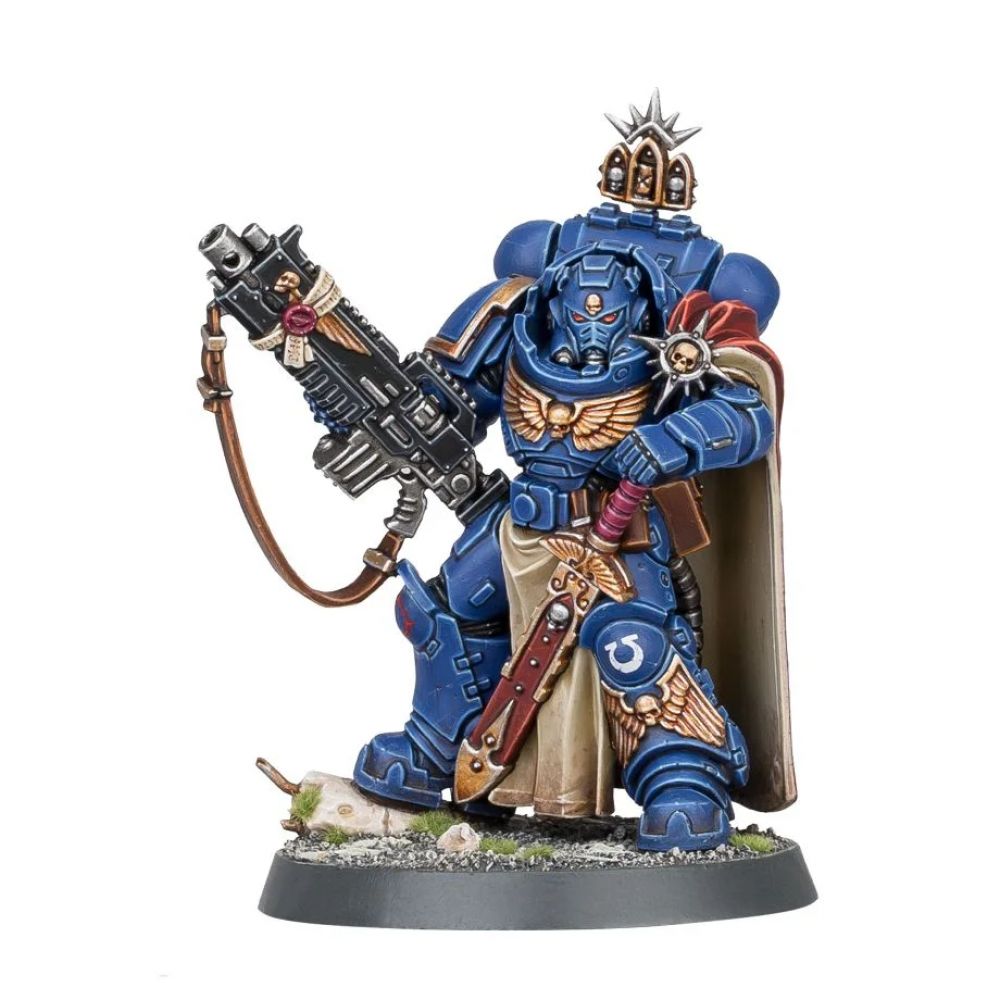 Space Marines: Capitaine en Armure Gravis avec Fusil Bolter Lourd de Maître