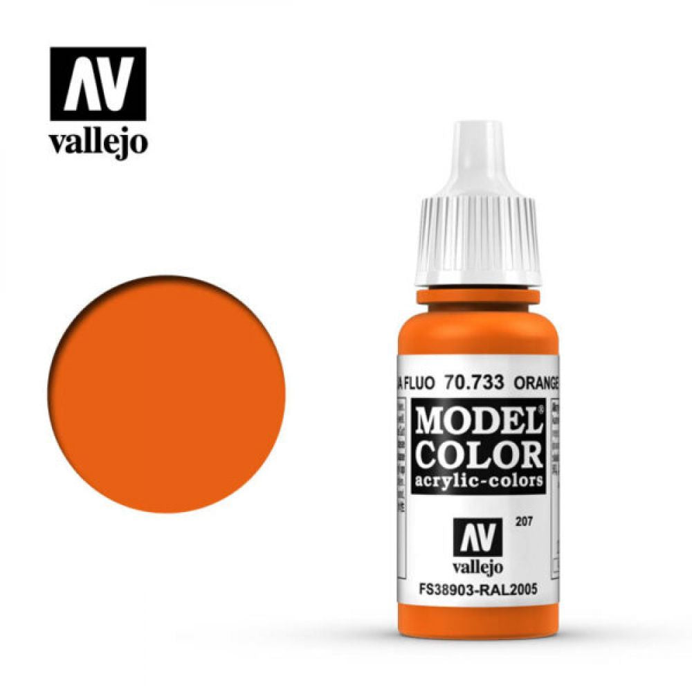 70.733 Model Color Fluorecent Orange 17ml
