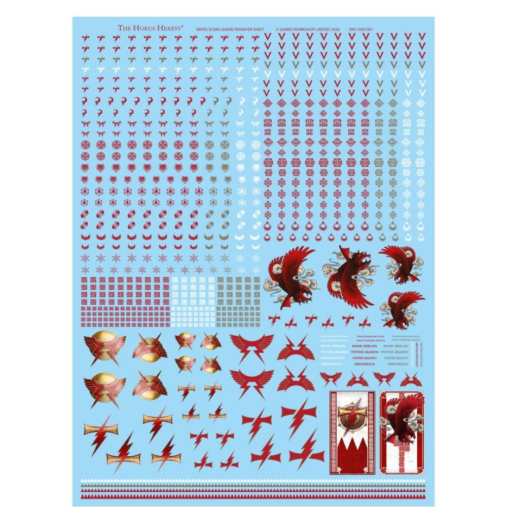 Horus Heresy: Decalcomanie: White Scars (VPC)