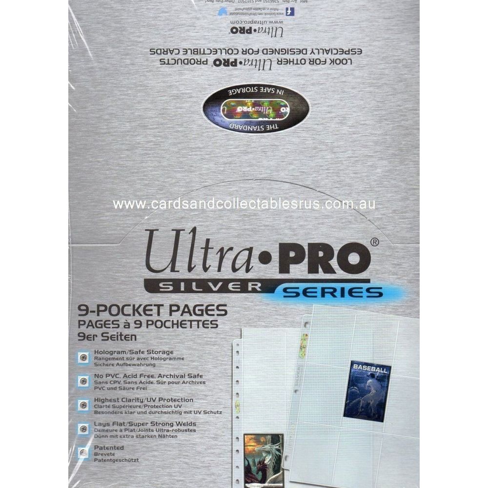 Ultra Pro Silver Series 9 pocket pages (x100)