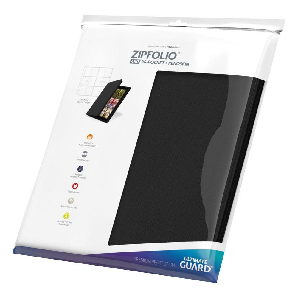 Ultimate Guard Zipfolio 480 - 24-Pocket XenoSkin (Quadrow) - Noir