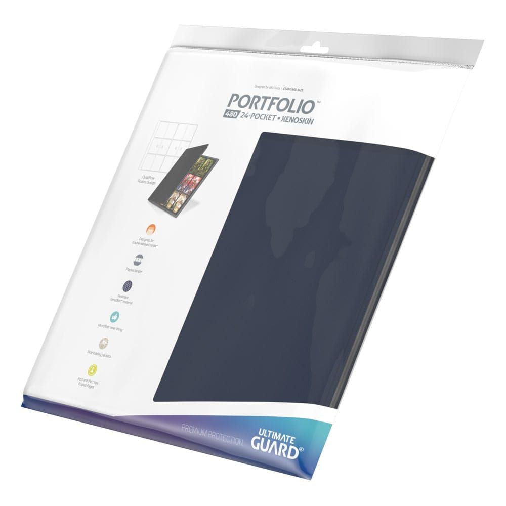 Ultimate Guard Portfolio 480 - 24-Pocket XenoSkin (Quadrow) - Bleu