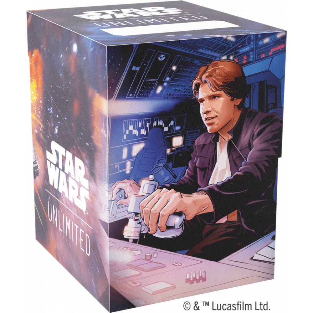 SW Unlimited Deck Box GameGenic: : Han Solo/Millenium Falcon