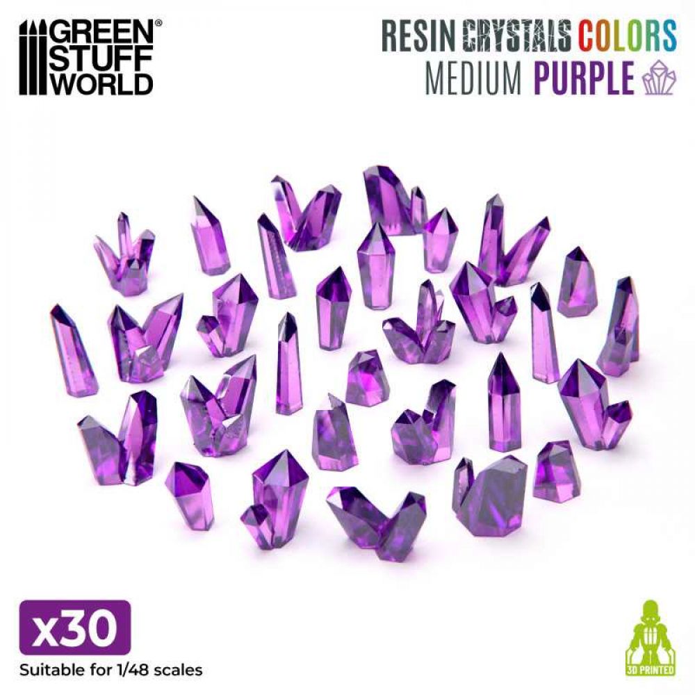 Cristaux de Résine Violet - Moyen