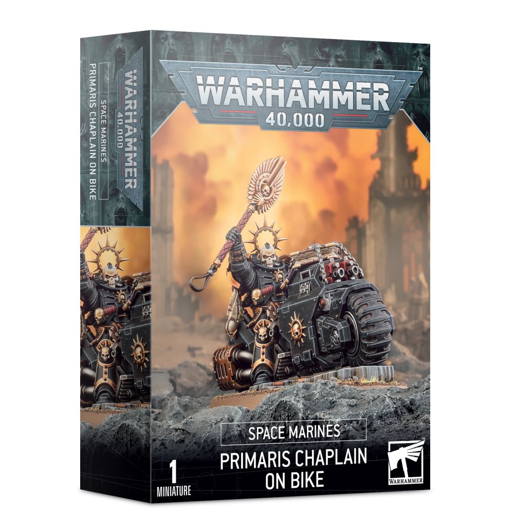 Space Marines: Chapelain Primaris à moto