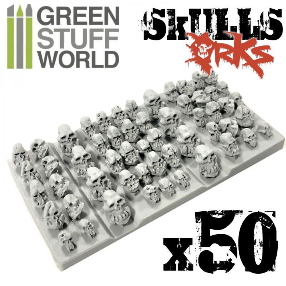 Crânes Orcs résine (x50)
