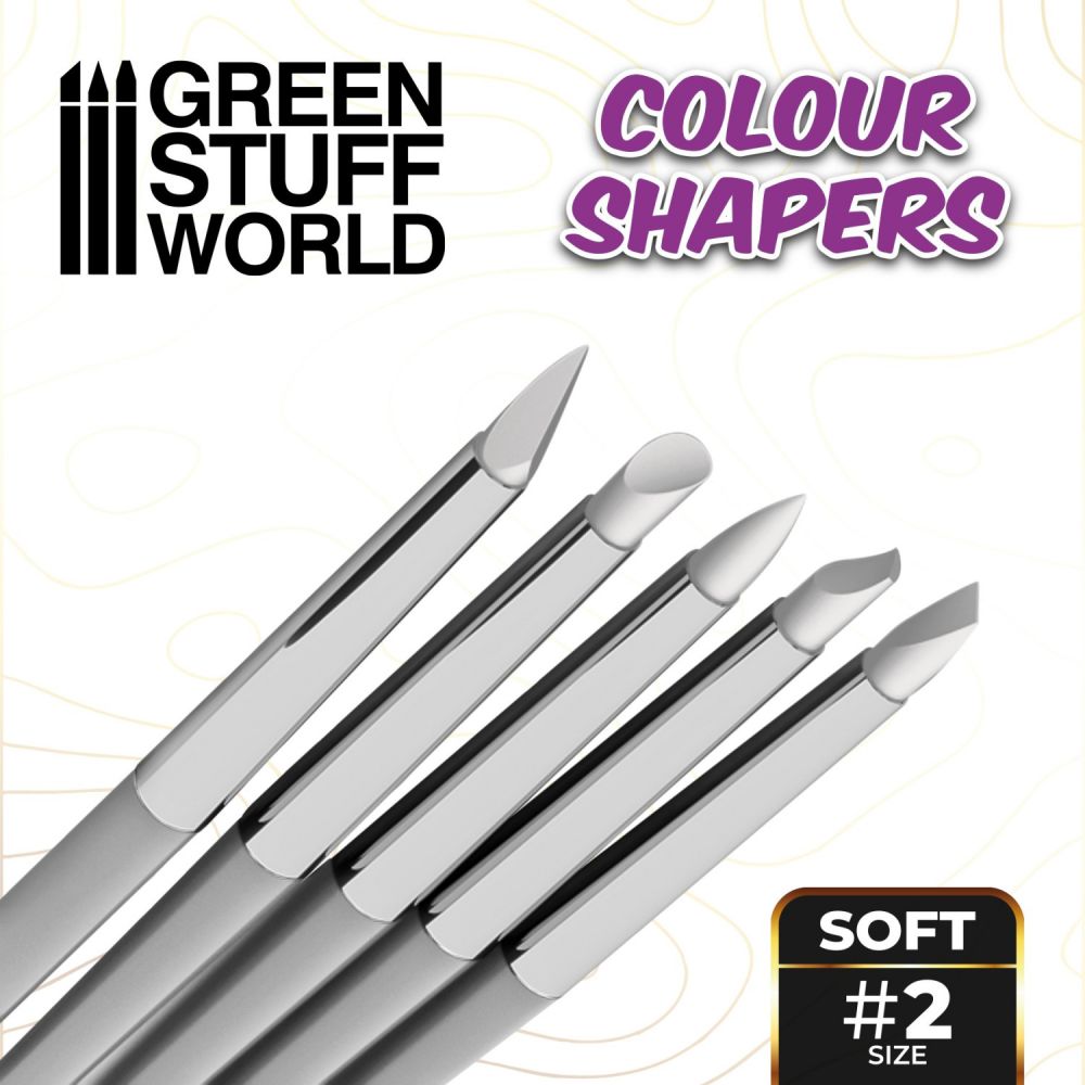 Pinceau Silicone - Colour Shapers TAILLE 2 - BLANC SOUPLE
