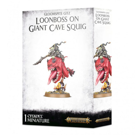 Gloomspite Gitz: Loonboss sur Giant Cave Squig