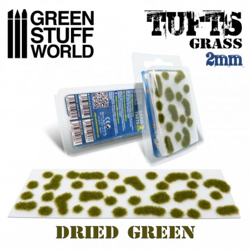 Grass Tufts 2mm Dried Green