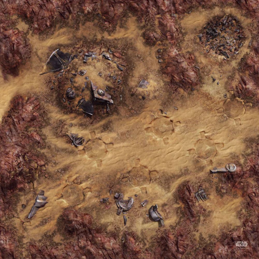 Star Wars Légion: Playmat Desert Junkyard (Tapis)