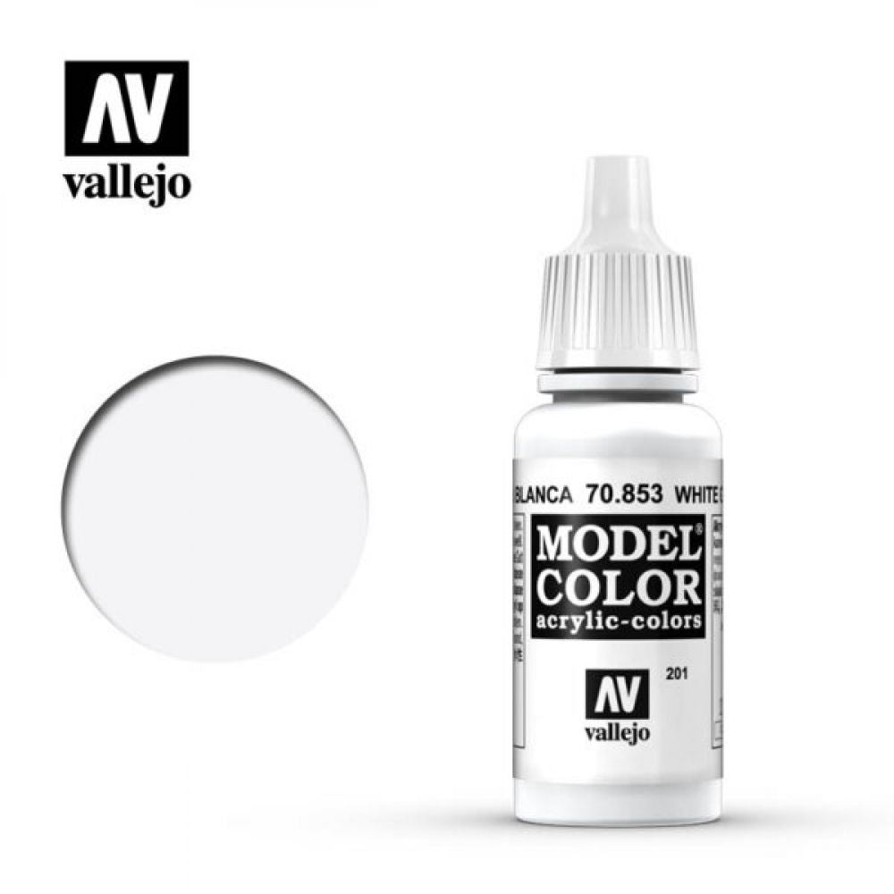 70.853 Model Color White Glaze 17ml