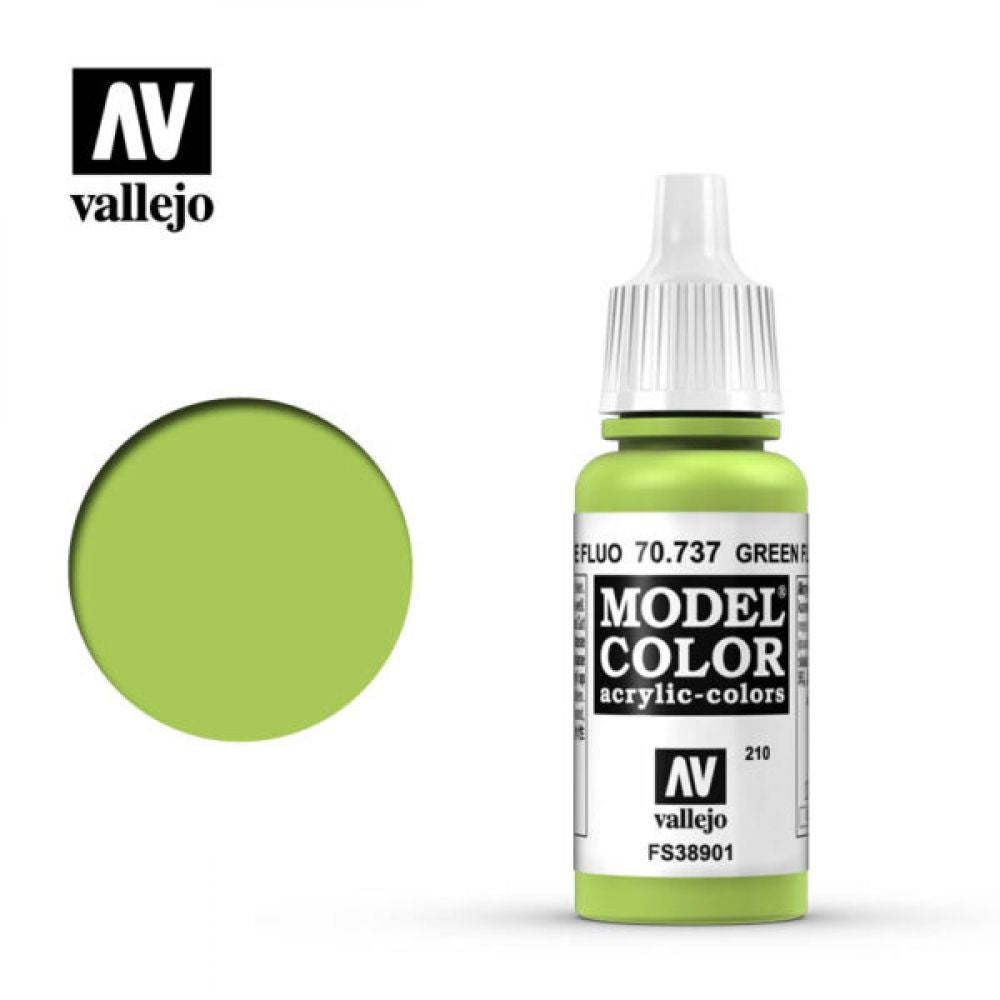 70.737 Model Color Fluorecent Green 17ml