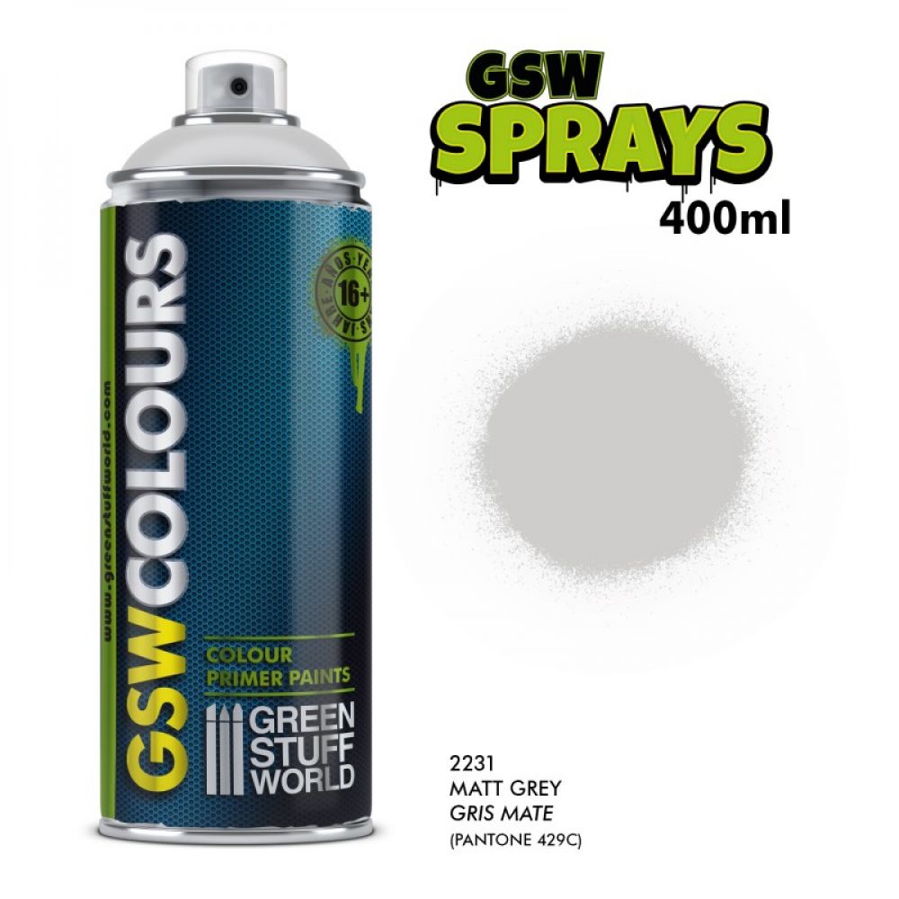 SPRAY Couleurs Gris Mat 400ml