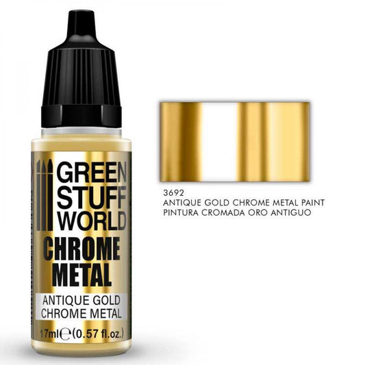 Peinture à Effet: Antique Gold Chrome Metal