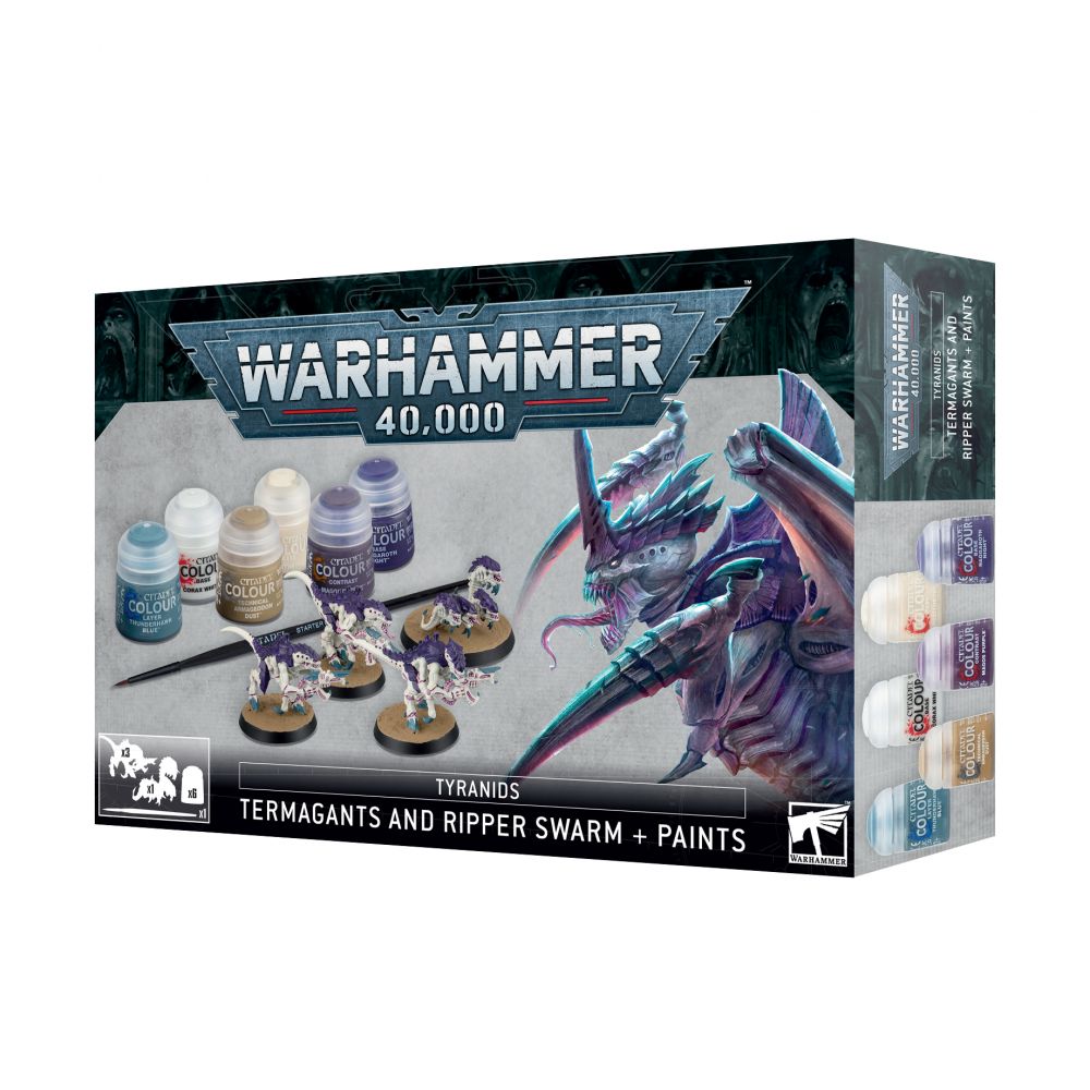 Tyranids:Termagants et Nuées de Voraces + Set de Peinture