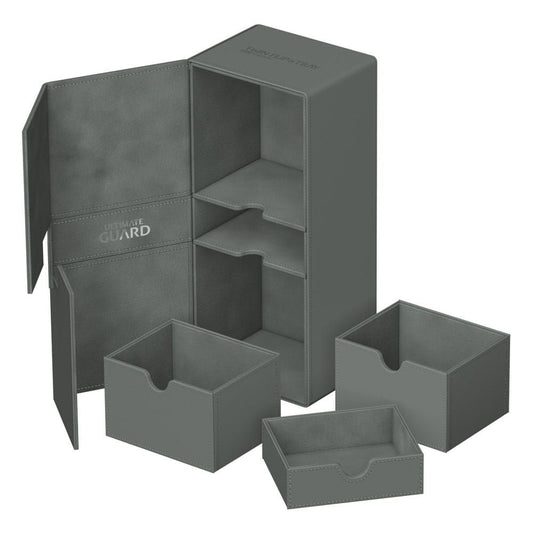 Deck Box Ultimate Guard Twin Flip`n`Tray 266+ Xenoskin Gris