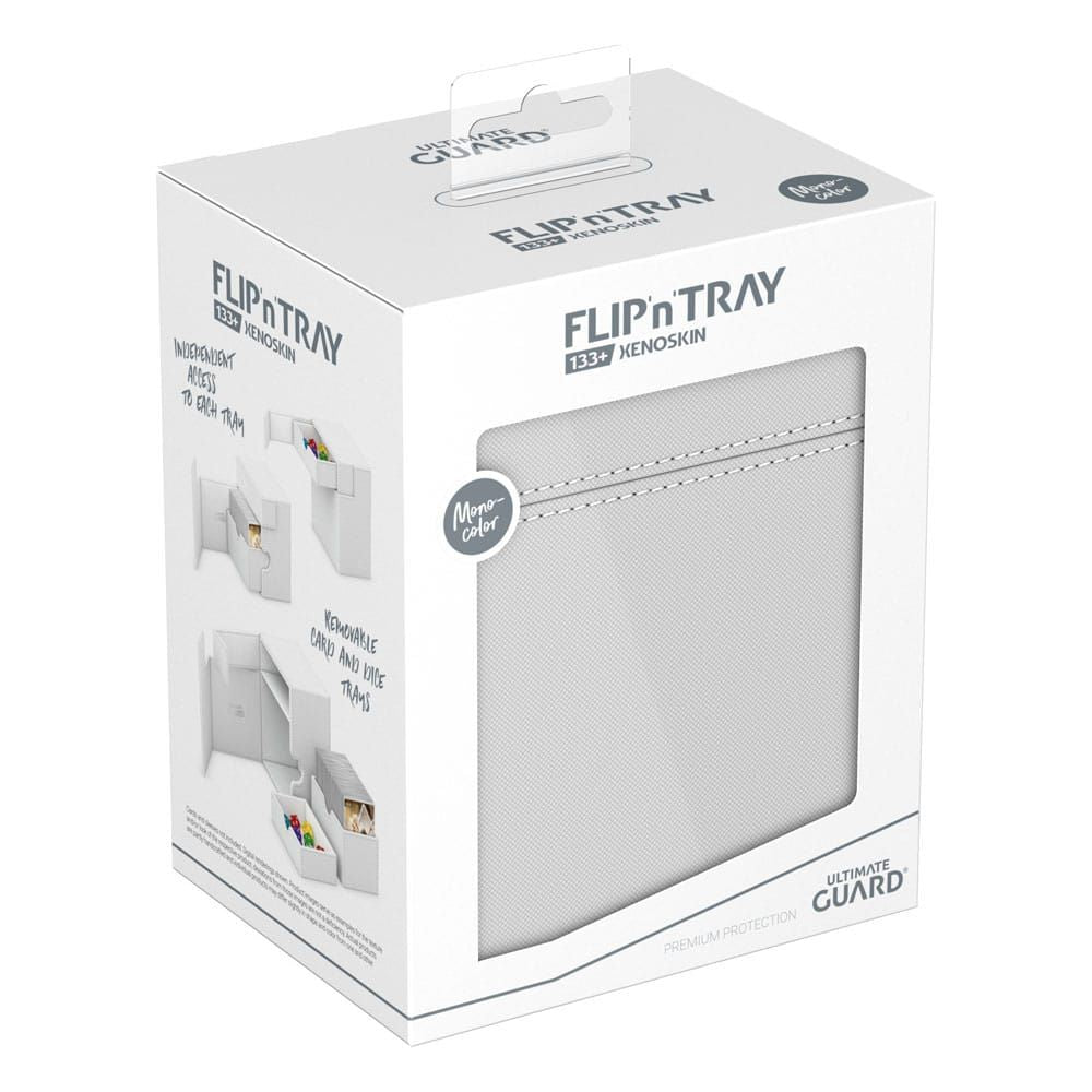 Deck Box Ultimate Guard Flip`n`Tray 133+ XenoSkin Blanc