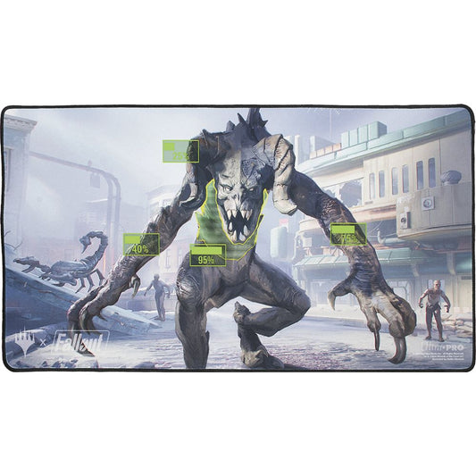 MTG : Fallout Black Stitched Playmat V.A.T.S.