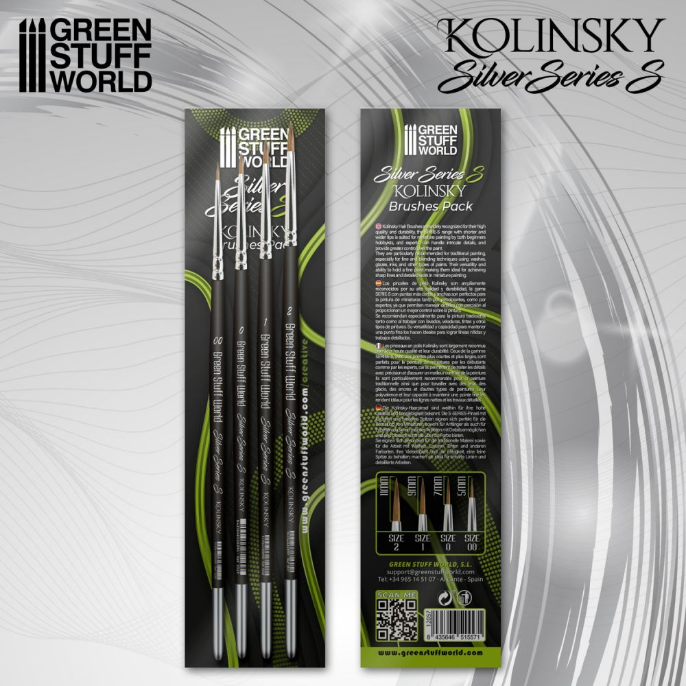 SILVER SERIES (S) - Set de Pinceaux Kolinsky (Serie-S)