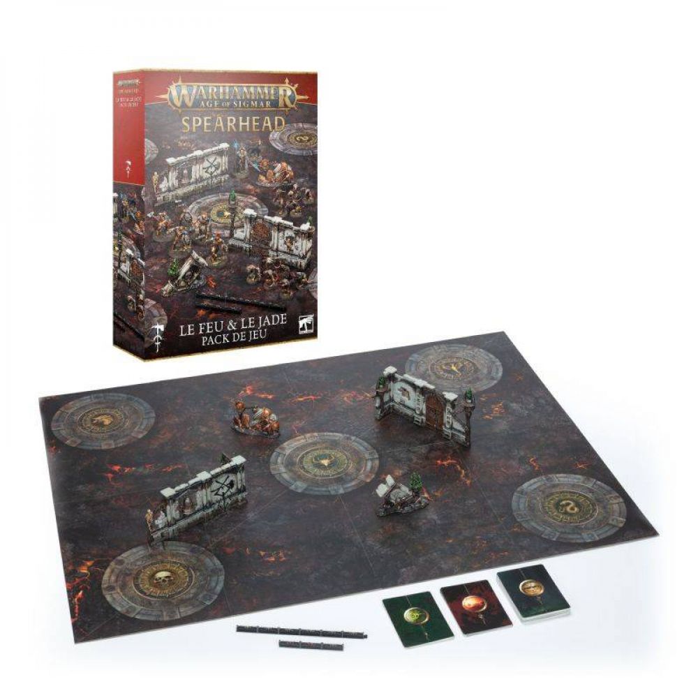 Warhammer Age Of Sigmar: Fire & Jade Gaming Pack (FR)