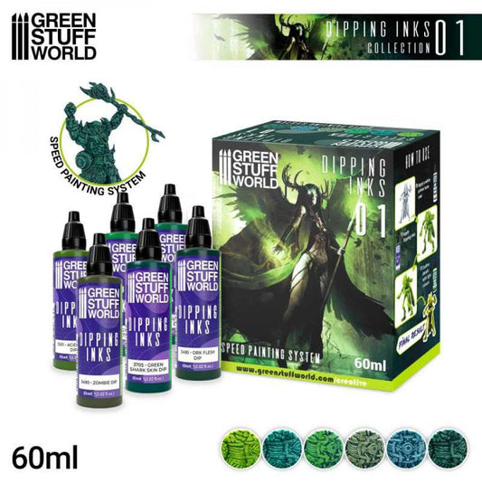 Set de peinture Green Stuff World - Collection Dipping 01