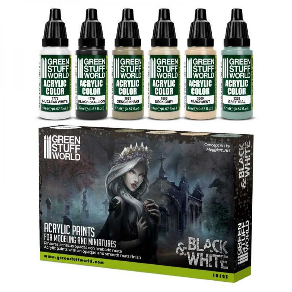 Set Peinture - Blanc et Noir