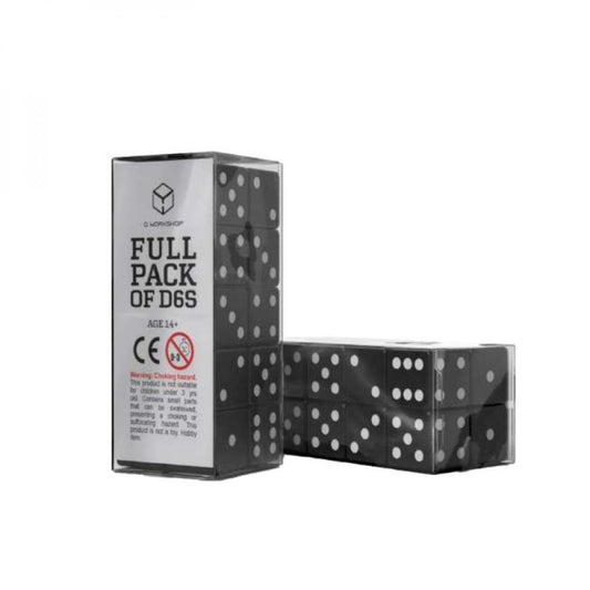 Pack de D6 - Noir & Blanc