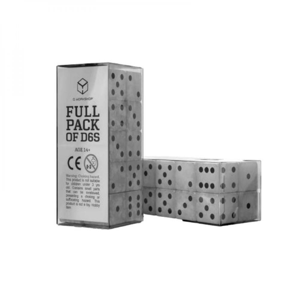 Pack de D6 - Perle & Noir