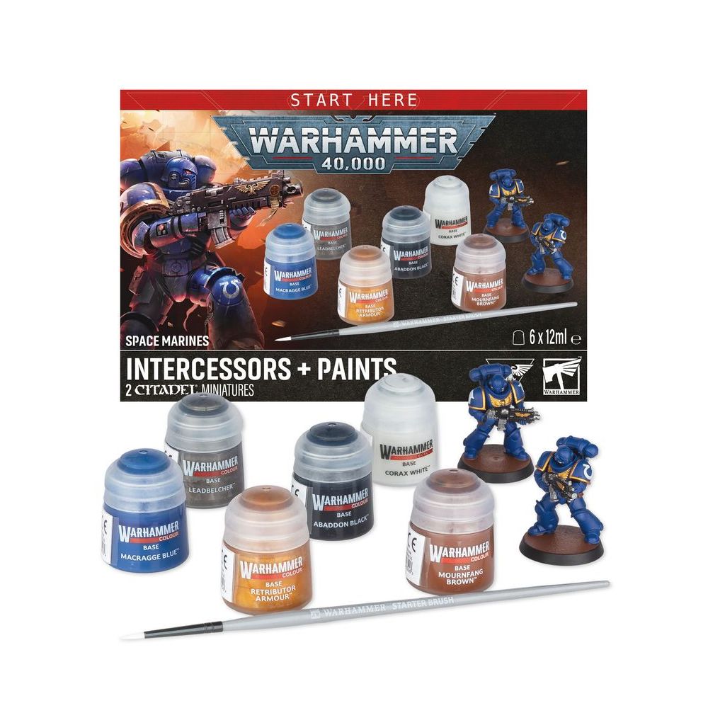 Space Marines: Intercessors + Set de Peinture
