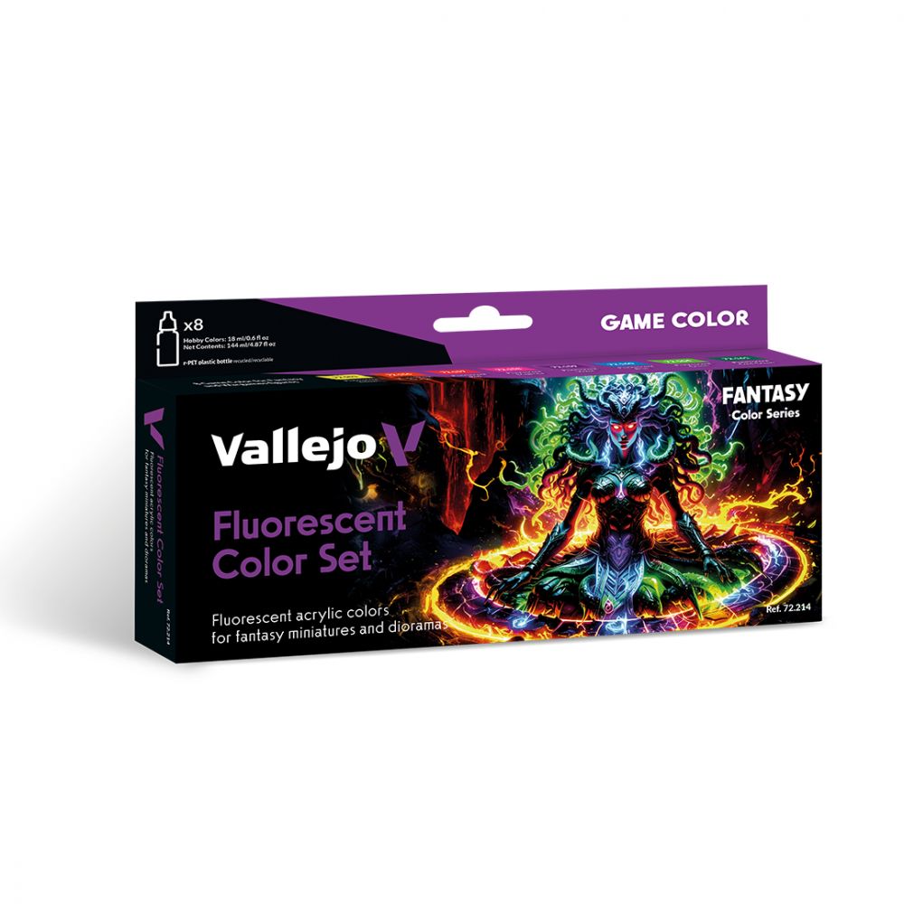 Set Peinture Game Color Fluorescent Color