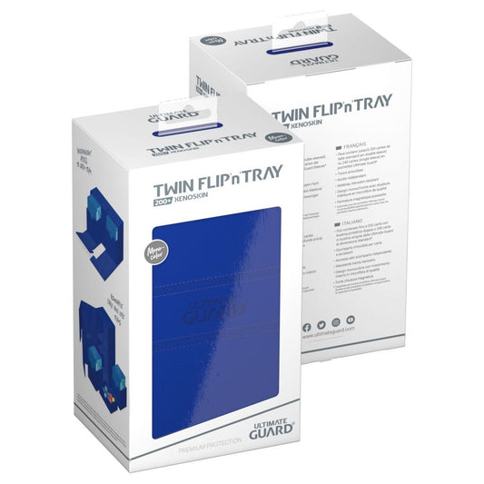 Multi-Deck Box Ultimate Guard Twin Flip`n`Tray 200+XenoSkin Monocolor Bleu