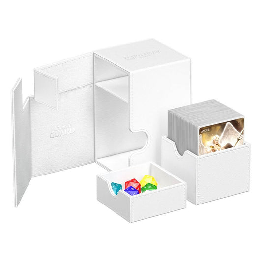 Deck Box Ultimate Guard Flip`n`Tray 100+ XenoSkinMonocolor Blanc
