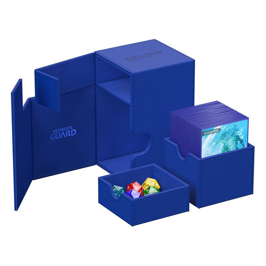 Deck Box Ultimate Guard Flip`n`Tray 100+ XenoSkin Monocolor Bleu