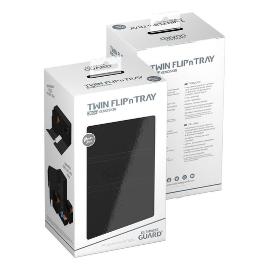 Multi-Deck Box Ultimate Guard Twin Flip`n`Tray 200+XenoSkin Monocolor Noir