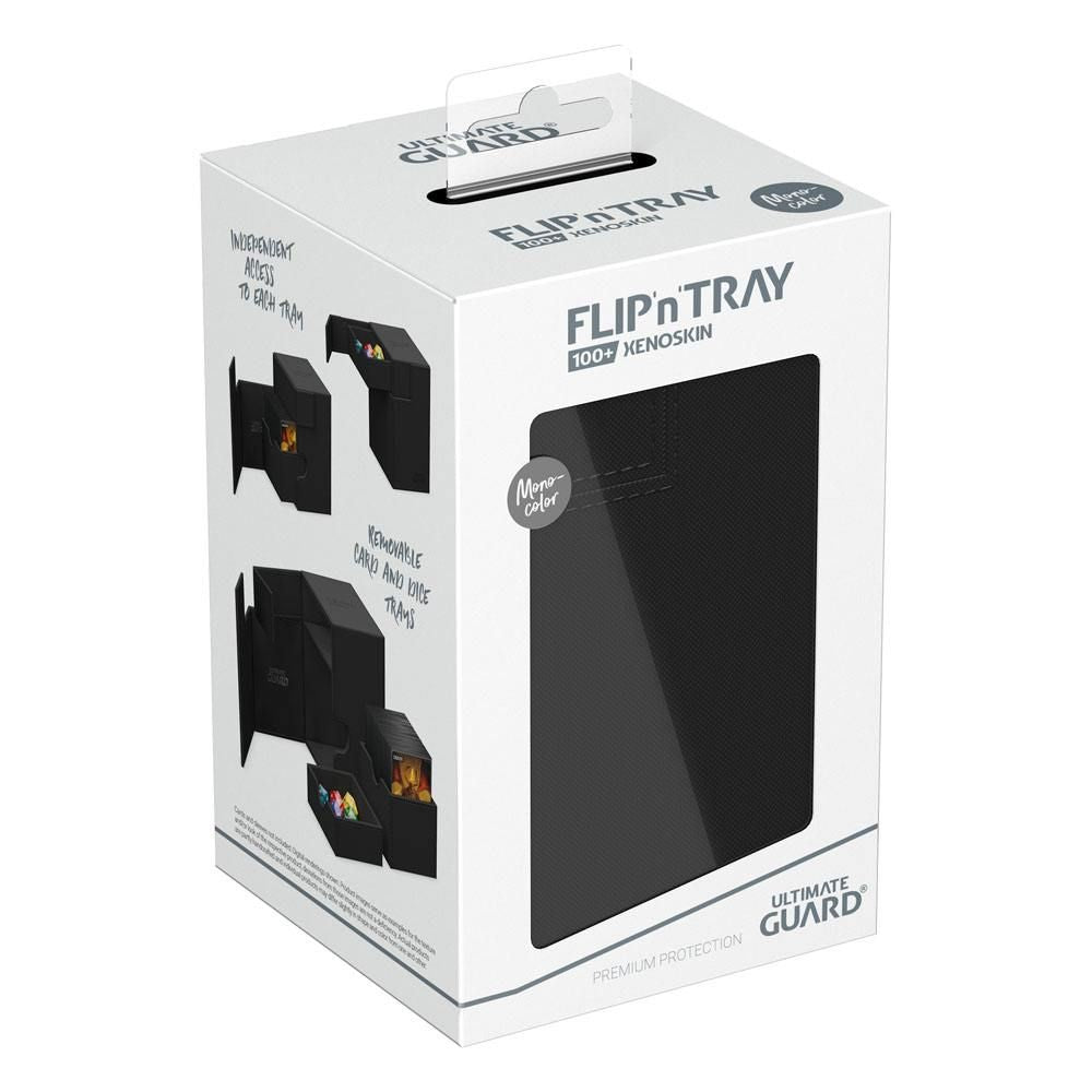 Deck Box Ultimate Guard Flip`n`Tray 100+ XenoSkinMonocolor Noir
